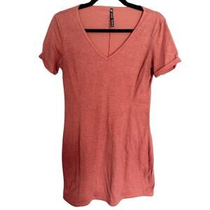 Kuhl, Size XS, Inara Graphic Print Tee Shirt Dress, Guava Pink Orange, Casual